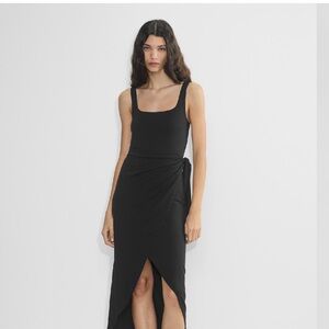 Aritzia Black High Low Dress